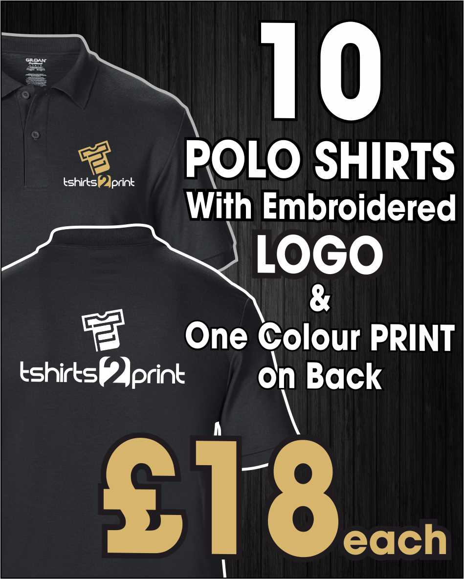 Logo printed polo outlet shirts